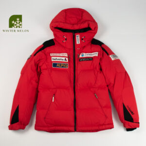 เสื้อกันหนาวขนเป็ด Descente สีแดง