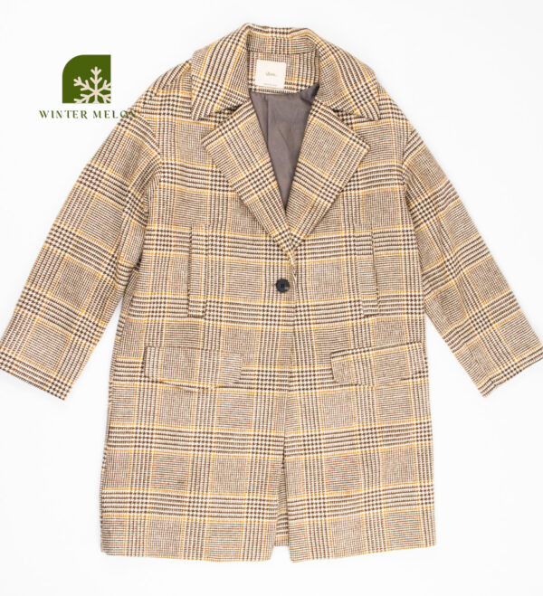 เสื้อโค้ท ROEM สีเหลืองเทา