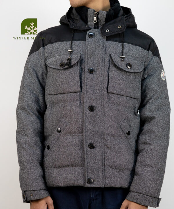 เสื้อกันหนาว MONCLER สีดำเทา - Image 2