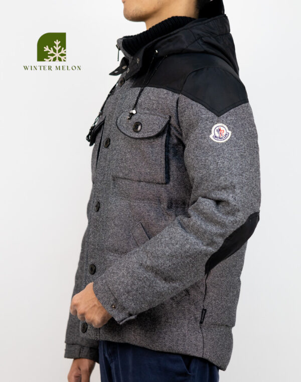 เสื้อกันหนาว MONCLER สีดำเทา - Image 3