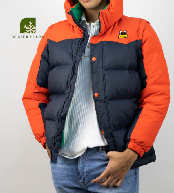 เสื้อกันหนาว PANCOAT สีส้มน้ำเงิน - Image 4