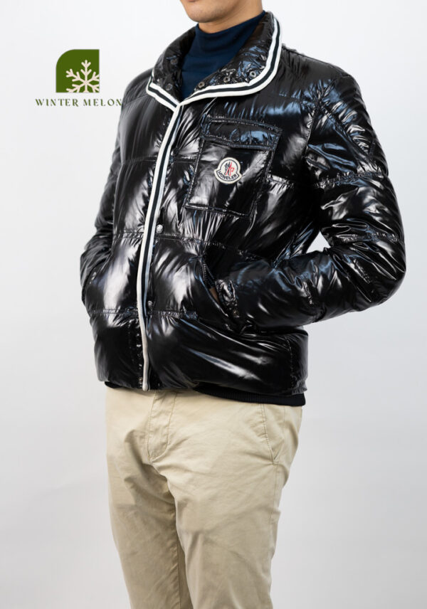 เสื้อกันหนาว MONCLER สีดำเงา - Image 3