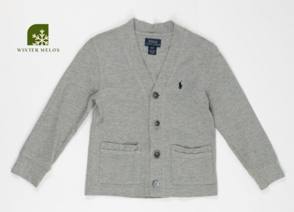 เสื้อกันหนาวเด็ก POLO สีเทา