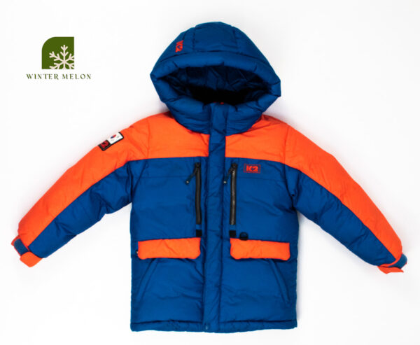 เสื้อกันหนาวเด็ก K2 น้ำเงินส้ม