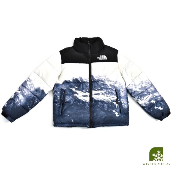 เสื้อกันหนาว THE NORTH FACE ลายภูเขาสีขาว