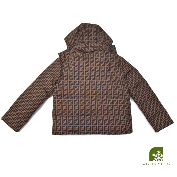 เสื้อกันหนาวพิมพ์ลาย FENDI สีน้ำตาล - Image 2