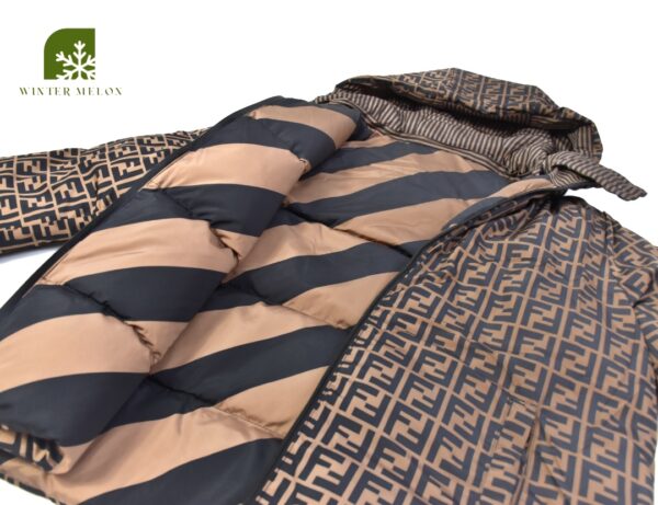 เสื้อกันหนาวพิมพ์ลาย FENDI สีน้ำตาล - Image 5