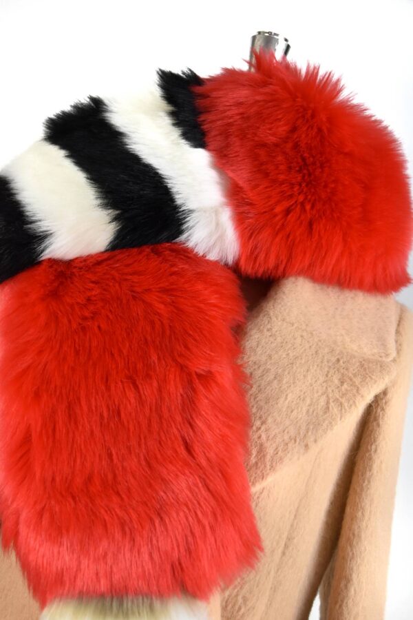 เฟอร์ตกแต่ง SO WOOL สีแดง FD032 - Image 2