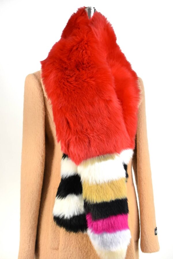 เฟอร์ตกแต่ง SO WOOL สีแดง FD032 - Image 3