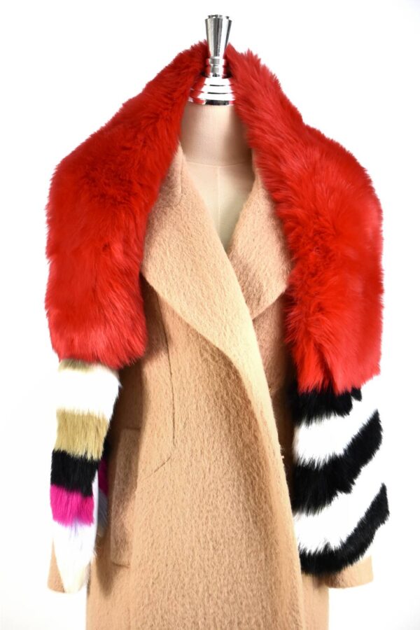 เฟอร์ตกแต่ง SO WOOL สีแดง FD032 - Image 4