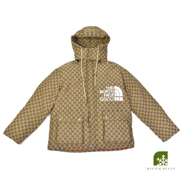 เสื้อกันหนาว TNF X GUCCI สีน้ำตาล