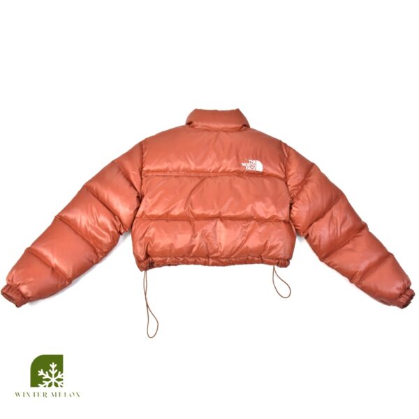 เสื้อกันหนาวทรงครอป THE NORTHFACE สีส้มอิฐ - Image 4