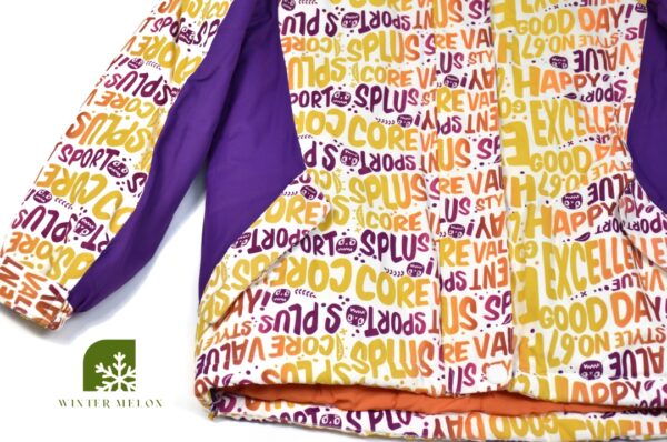 เสื้อสกี SPLUS SPORT สีขาว-เหลือง-ม่วง - Image 3