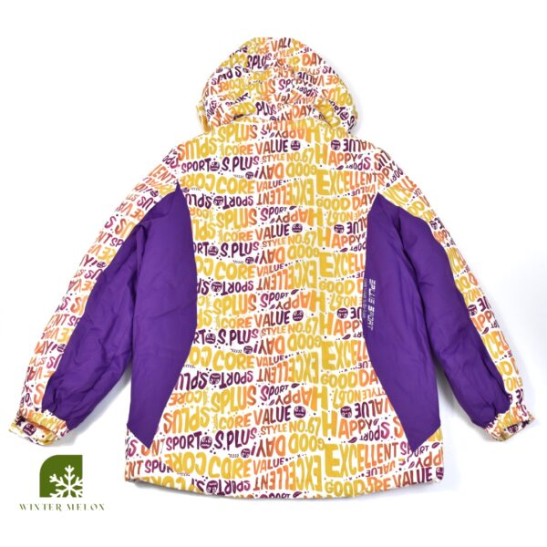 เสื้อสกี SPLUS SPORT สีขาว-เหลือง-ม่วง - Image 4