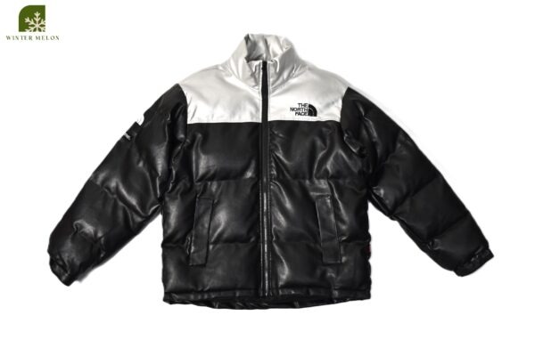 เสื้อกันหนาว THE NORTH FACE สีเงินดำหนัง