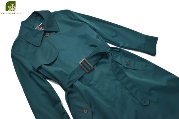เสื้อเทรนซ์ JEAN MCHEL	สีเขียวหัวเป็ด - Image 2