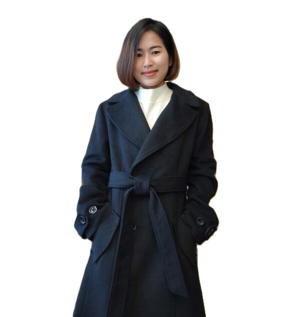 เสื้อโค้ท สีดำ - Image 7