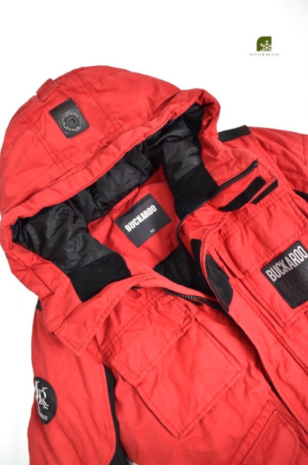 เสื้อกันหนาว BUCKAROO	สีแดงดำ - Image 2