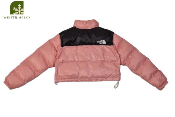 เสื้อกันหนาวทรงครอปTHE NORTH FACE สีชมพูทูโทนดำ - Image 5