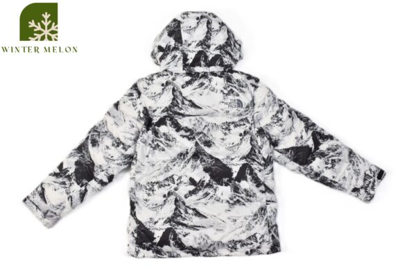 เสื้อกันหนาว THE NORTH FACE สีดำลายภูเขามีฮู้ด - Image 6