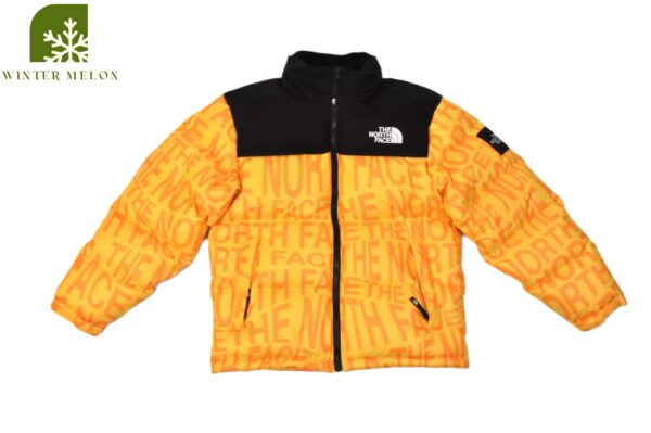 เสื้อกันหนาว THE NORTH FACE สีเหลืองลายตัวอักษร