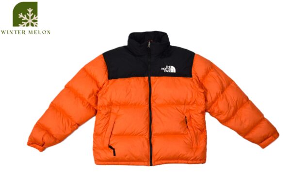 เสื้อกันหนาว THE NORTH FACE สีส้มดำทูโทน