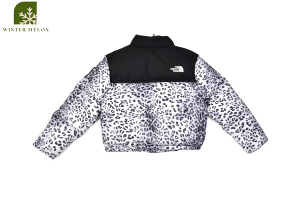 เสื้อกันหนาวทรงครอปTHE NORTH FACE สีเทาลายเสือ - Image 6