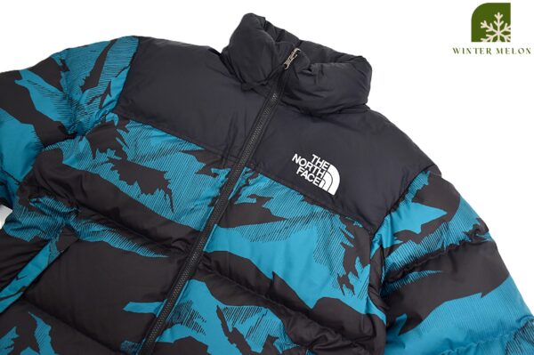 เสื้อกันหนาว THE NORTH FACE สีน้ำเงิน ลายภูเขา - Image 2