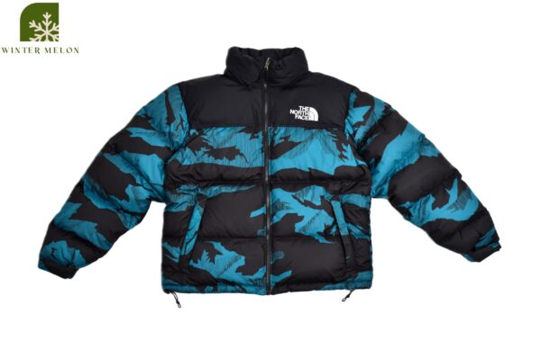 เสื้อกันหนาว THE NORTH FACE สีน้ำเงิน ลายภูเขา