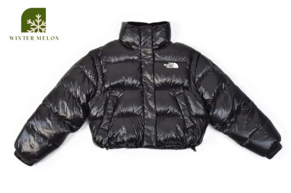 เสื้อกันหนาวทรงครอป THE NORTH FACE สีดำ รุ่นแขนถอดเป็นกั๊ก