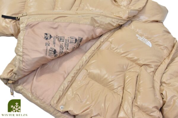 เสื้อกันหนาวทรงครอป THE NORTH FACE สีครีมกาแฟ รุ่นแขนถอดเป็นกั๊ก - Image 4