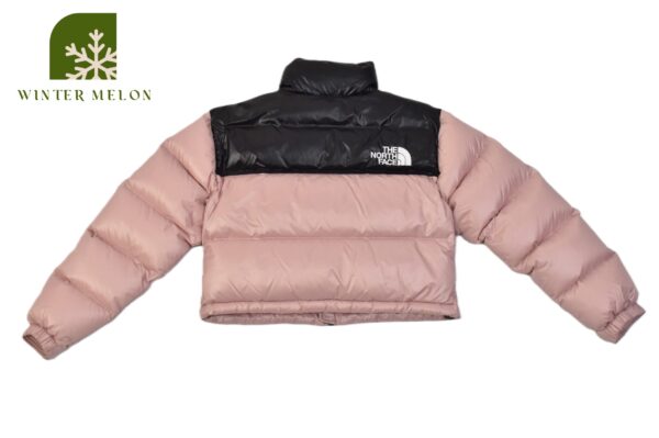เสื้อกันหนาวทรงครอปTHE NORTH FACE สีดำ-ชมพู - Image 4
