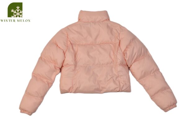 เสื้อกันหนาวทรงครอป COLUMBIA สีพีช - Image 5