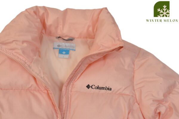 เสื้อกันหนาวทรงครอป COLUMBIA สีพีช - Image 2