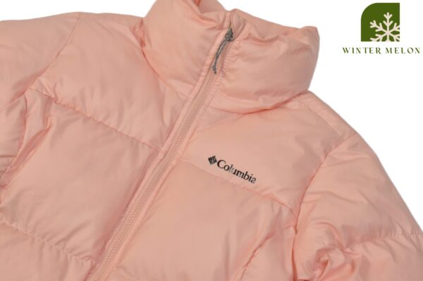 เสื้อกันหนาวทรงครอป COLUMBIA สีพีช - Image 3