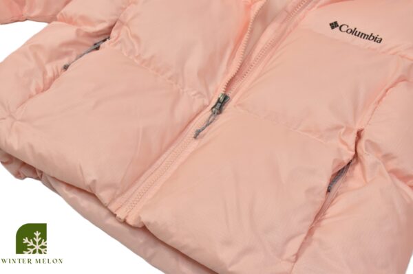 เสื้อกันหนาวทรงครอป COLUMBIA สีพีช - Image 4