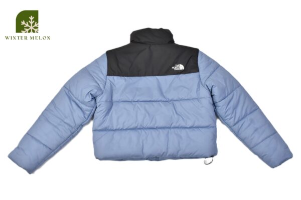 เสื้อกันหนาวทรงครอปTHE NORTH FACE สีดำ-ฟ้า - Image 5
